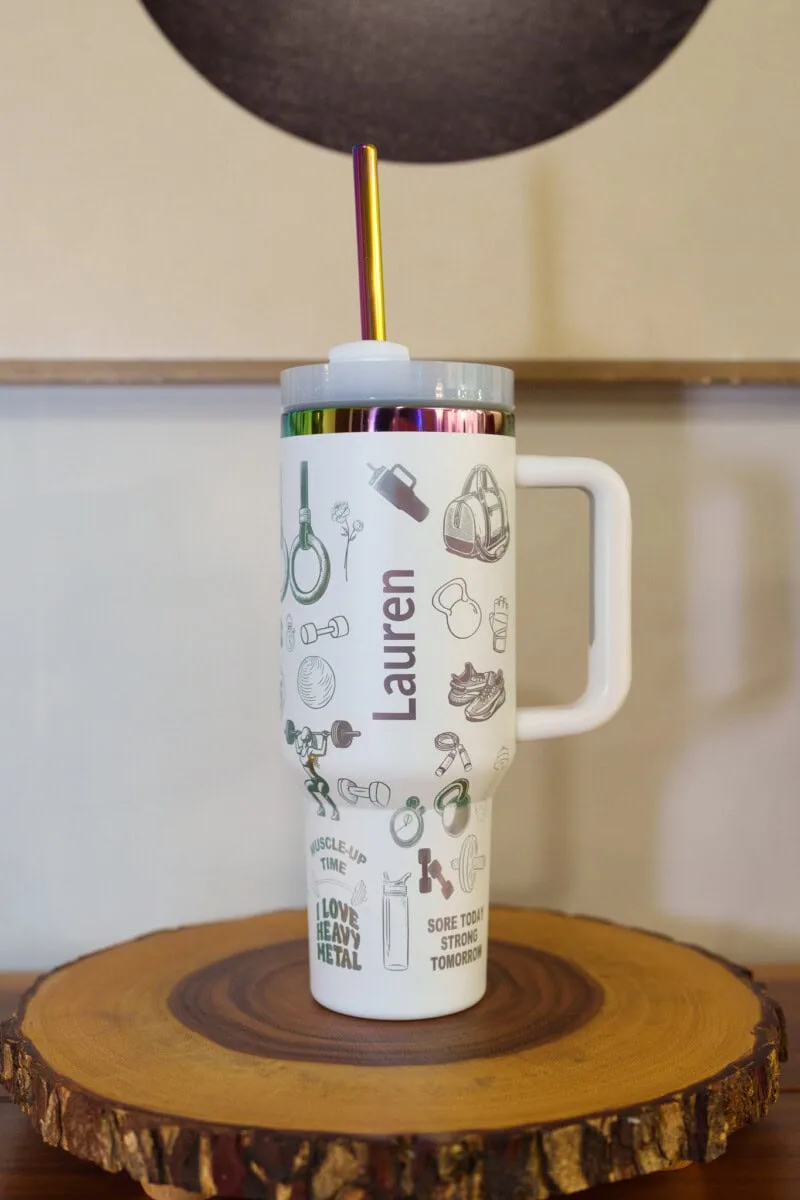 Customizable Stainless Steel Insulated Tumbler for Women.