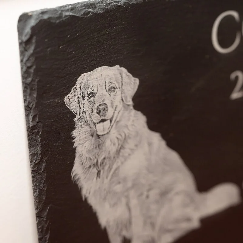 Pets Memorial Slates - Shoreline Laser