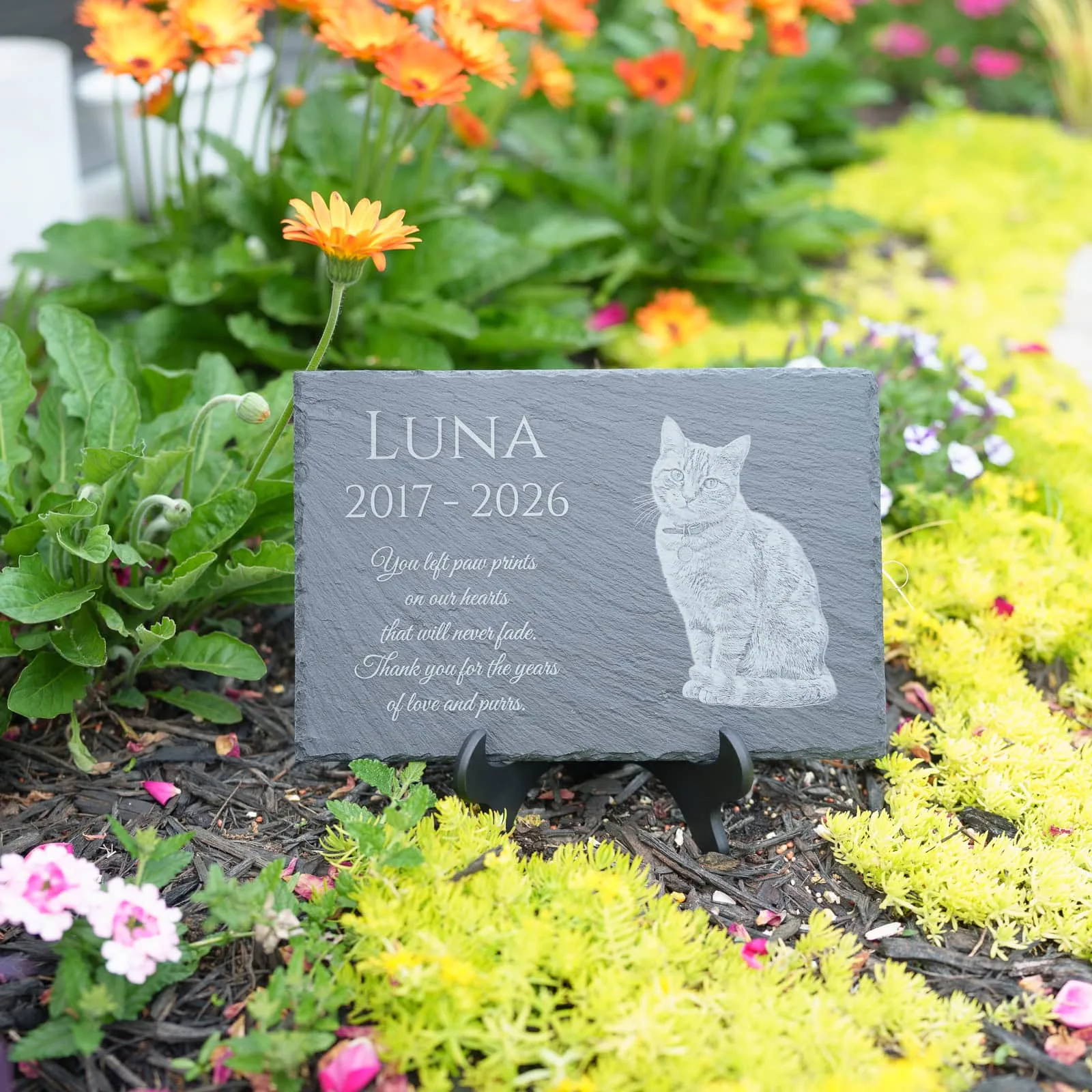 Pets Memorial Slates - Shoreline Laser