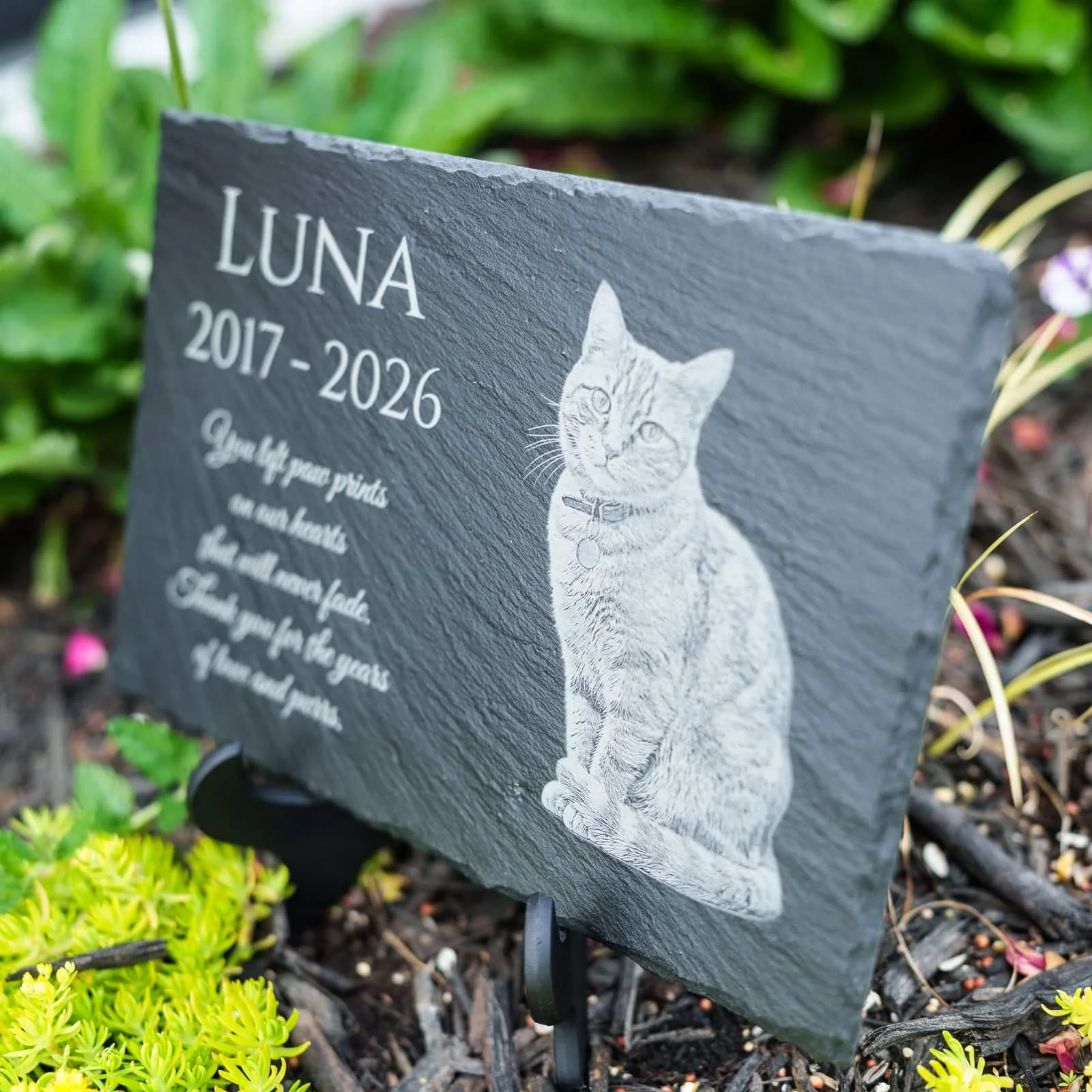 Pets Memorial Slates - Shoreline Laser