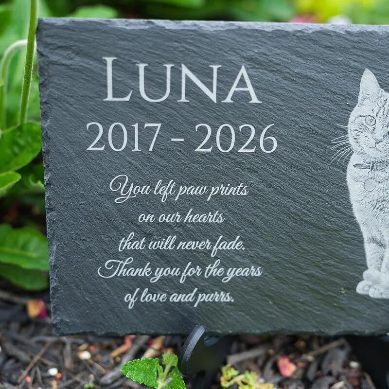 Pets Memorial Slates - Shoreline Laser