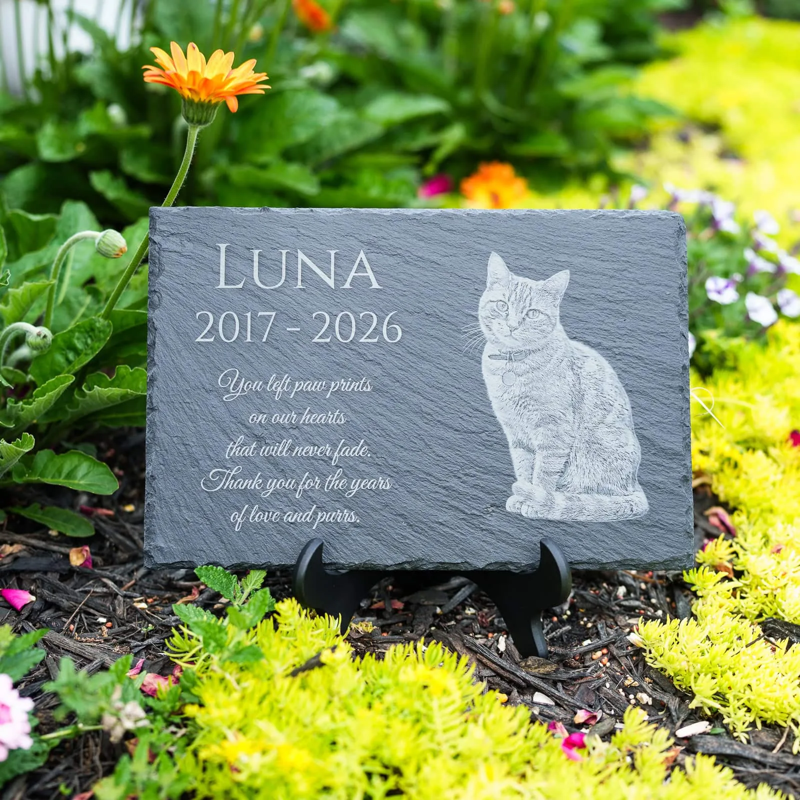 Pets Memorial Slates - Shoreline Laser
